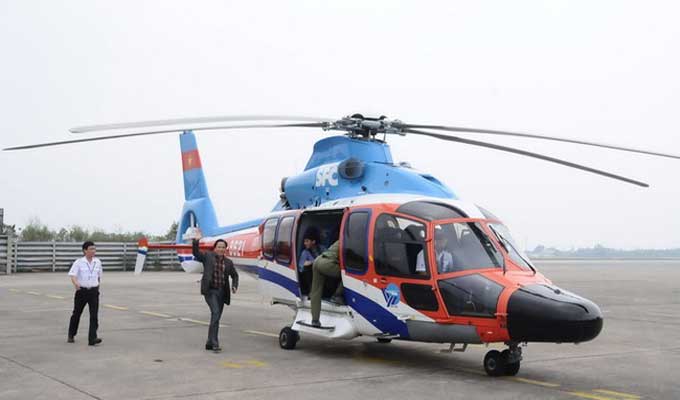 Helicopter tours open for Tet in central city
