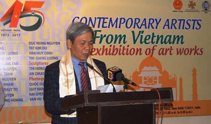 Expo d'œuvres d’art vietnamiennes en Inde