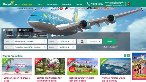 New online booking site enters Vietnamese travel market