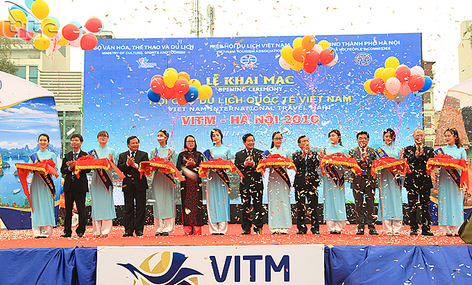 Lễ cắt băng khai mạc Hội chợ Du lịch quốc tế VITM 2016