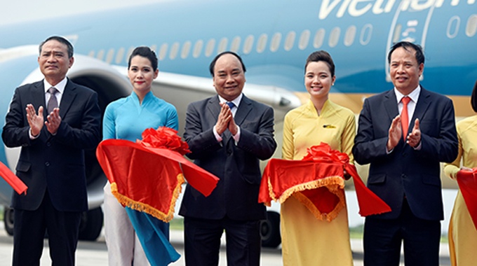 Vietnam Airlines đưa máy bay thế hệ mới Boeing 787 Dreamliner vào khai trương Cảng hàng không quốc tế Cát Bi
