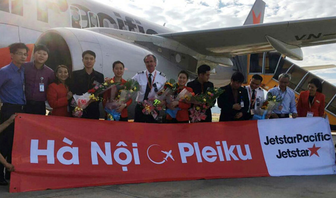 Jetstar Pacific khai trương đường bay giá rẻ giữa Hà Nội – Pleiku