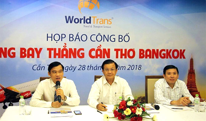 WorldTrans exploite la ligne directe Can Tho - Bangkok en 2018
