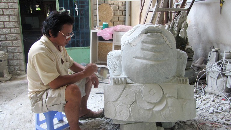 Buu Long, le village des sculptures en pierre