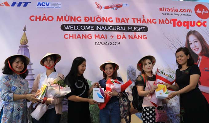 Đà Nẵng chào đón chuyến bay AirAsia đầu tiên từ Chiang Mai