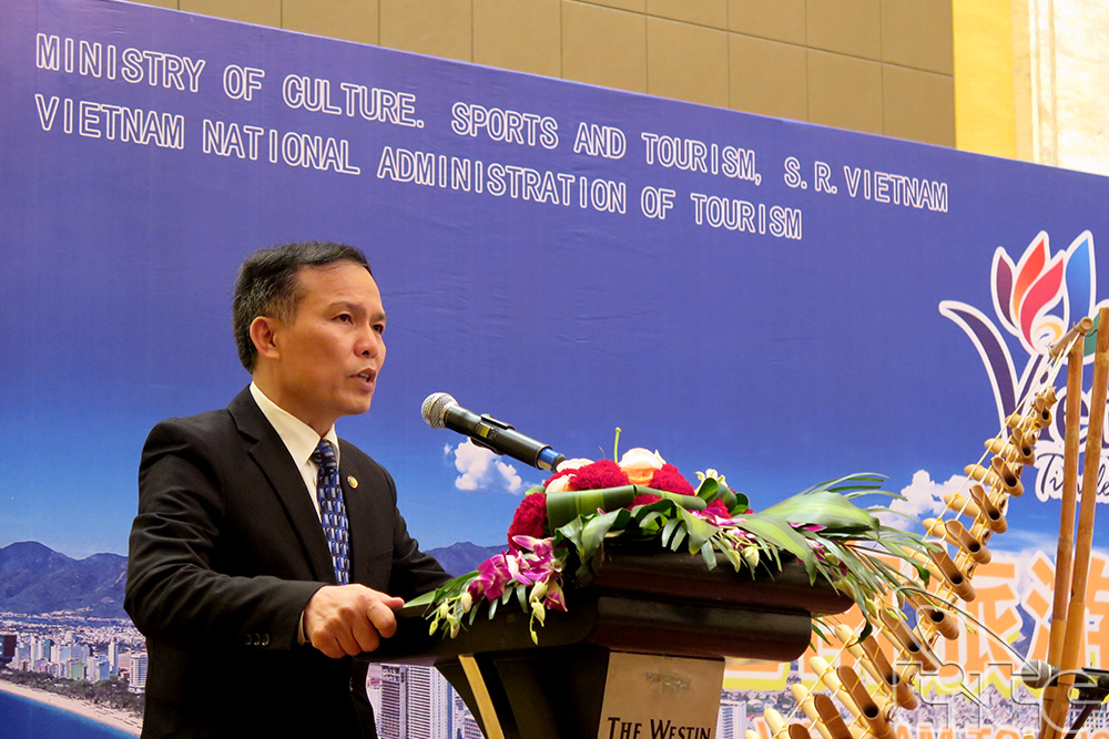 Phó Tổng cục trưởng Ngô Hoài Chung phát biểu khai mạc tại Roadshow Phúc Kiến