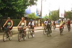 Cyclists enjoy tranquil rides