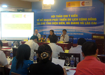 Hội thảo xin ý kiến về kế hoạch phát triển du lịch cộng đồng tại các tỉnh Điện Biên, Hà Giang và Lào Cai