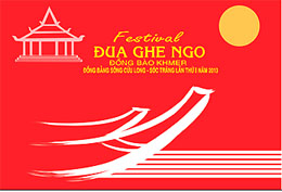 Festival Đua ghe ngo đồng bào Khmer Đồng bằng sông Cửu Long lần thứ 1 - năm 2013 sắp diễn ra