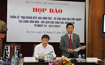 Tuần lễ “Đại đoàn kết các dân tộc - Di sản Văn hóa Việt Nam” diễn ra tại Làng Văn hóa - Du lịch các dân tộc Việt Nam từ ngày 18-24/11/2013