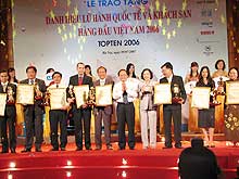 Công bố danh hiệu Lữ hành quốc tế và khách sạn hàng đầu Việt Nam năm 2006