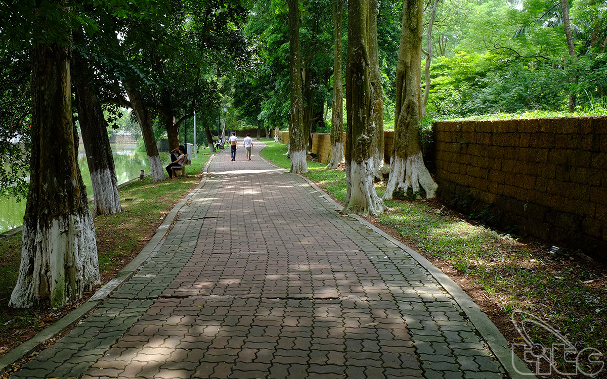 Walking in the ancient citadel, visitors can enjoy the cool and fresh atmosphere.
