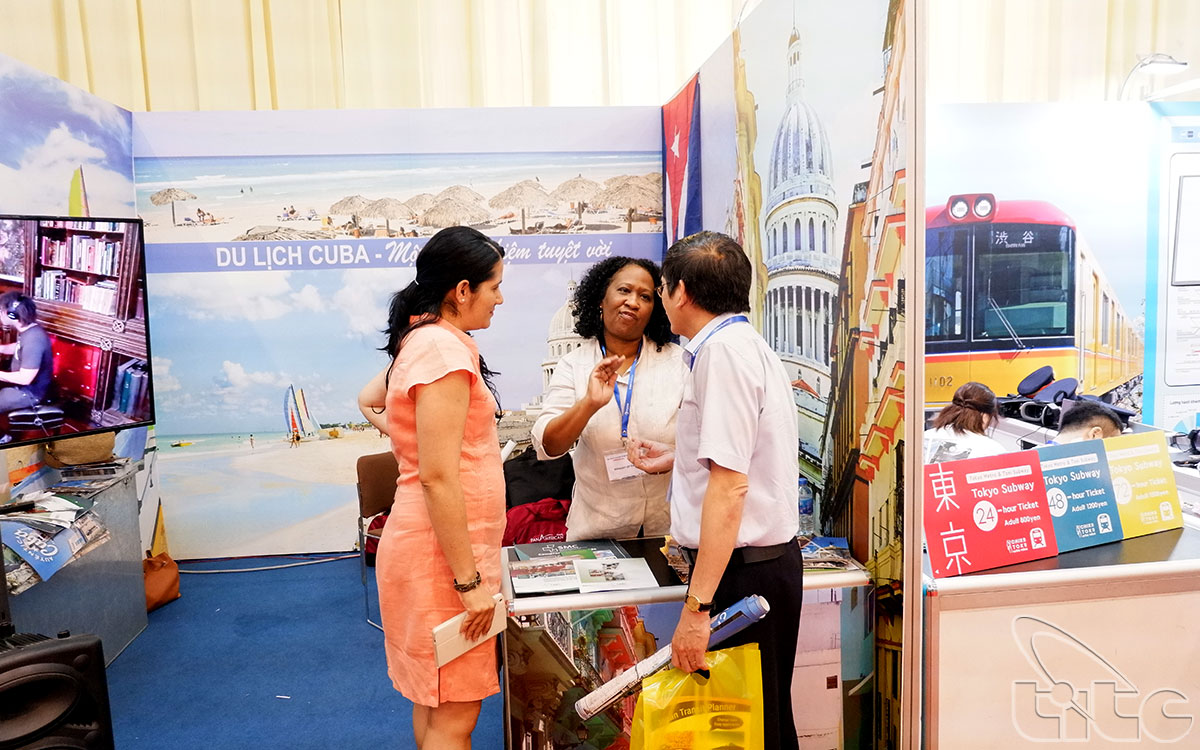 Booth of Cuba tourism